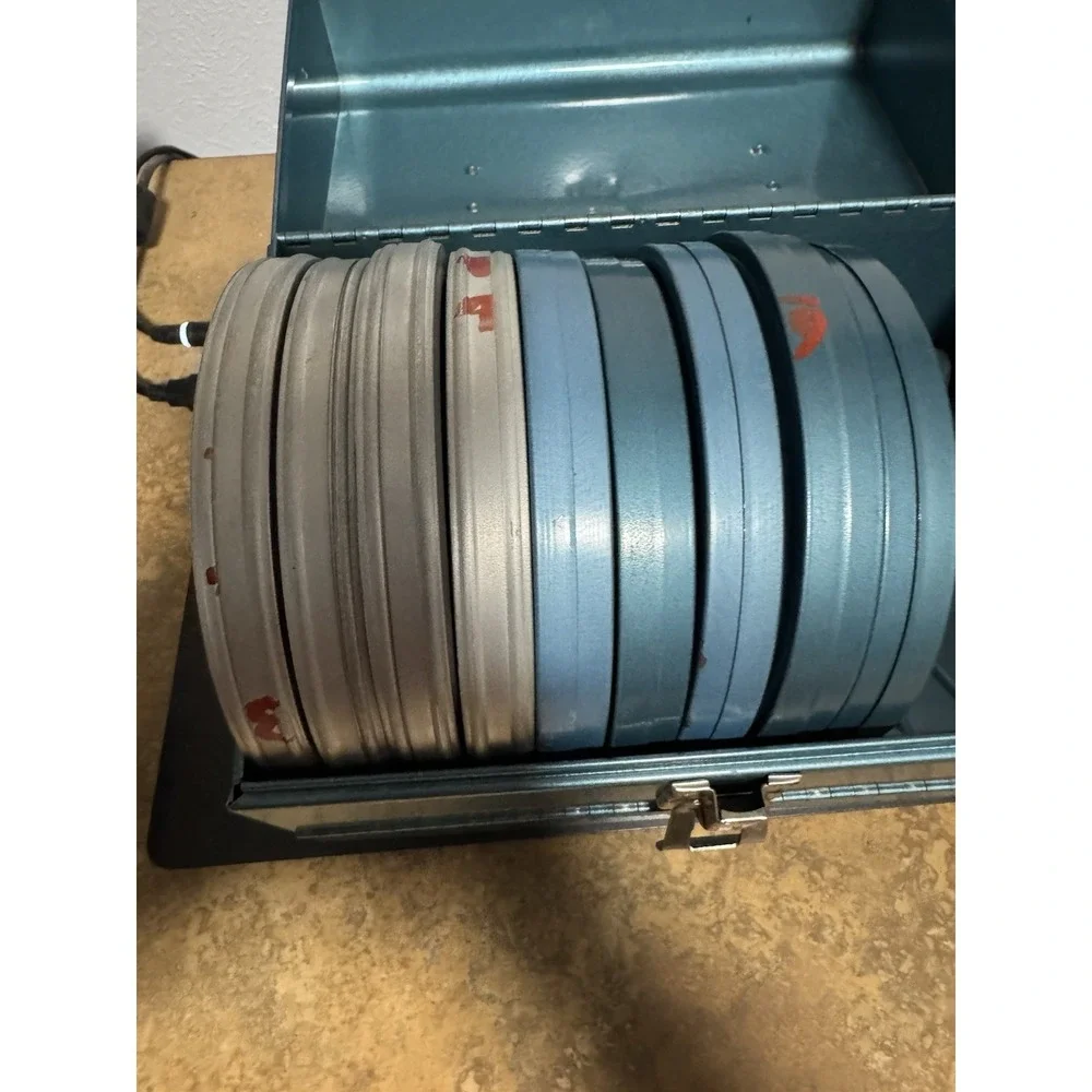 Vintage 8mm Home Movies Cases And Carry Case Metal